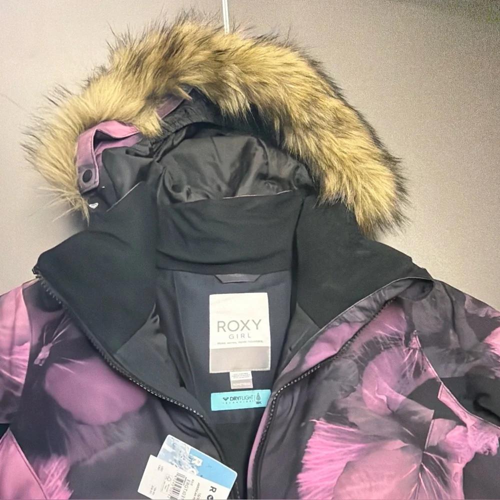 NWT RoxyGirls Silverwinter Jacket Girls Size XXL 16 Ski Snowboard Coat Insulated